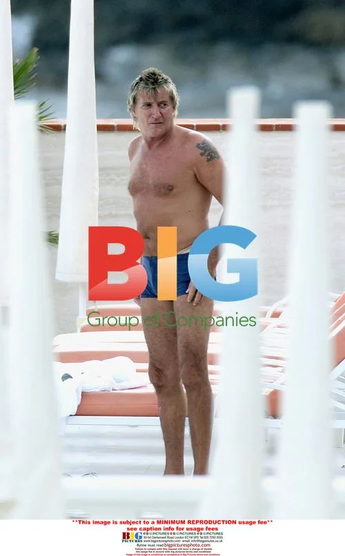 Rod Stewart and Family on Holiday in France