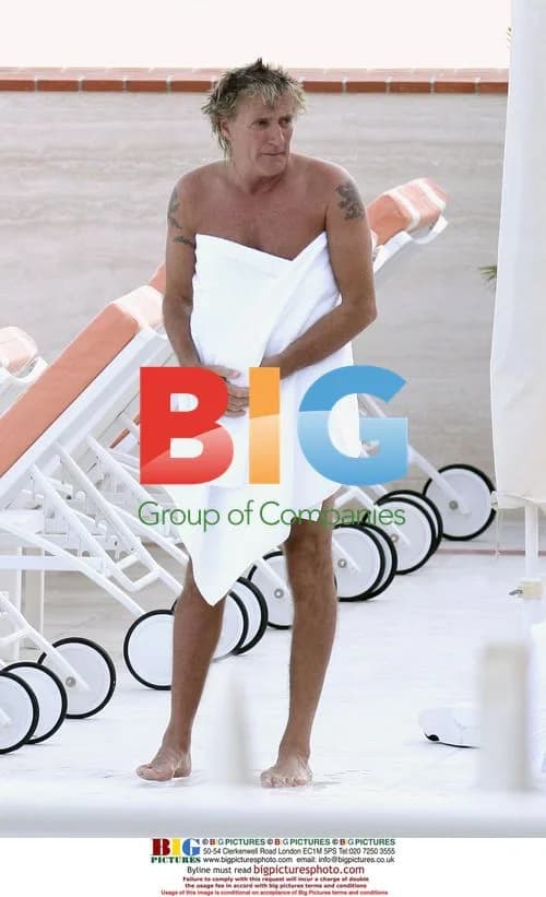 Rod Stewart and Family Vacation in France