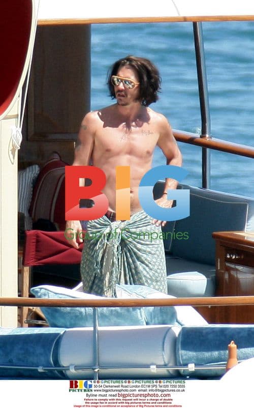 Johnny Depp and Vanessa Paradis on Vacation