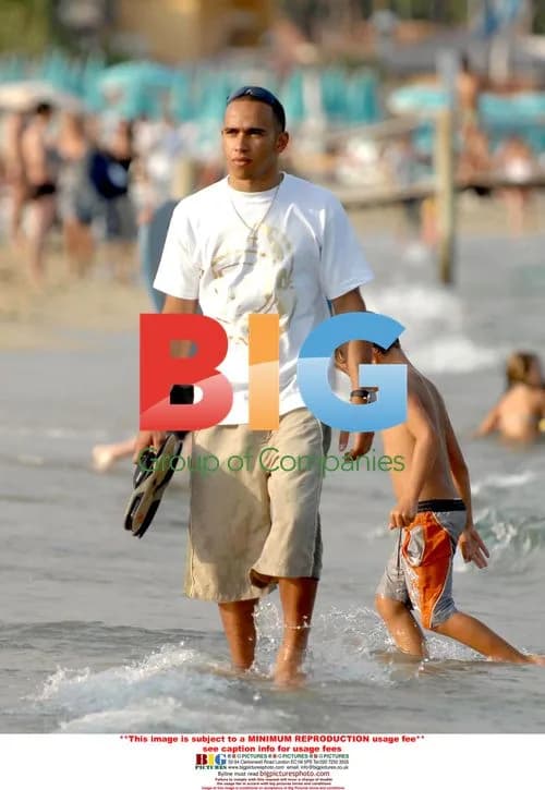 Lewis Hamilton on Vacation in France