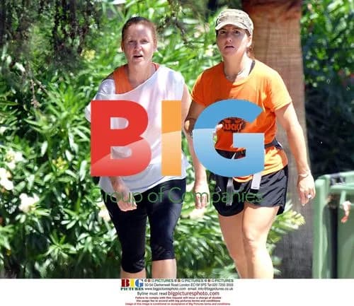 Sarah Ferguson's casual jog in Spain