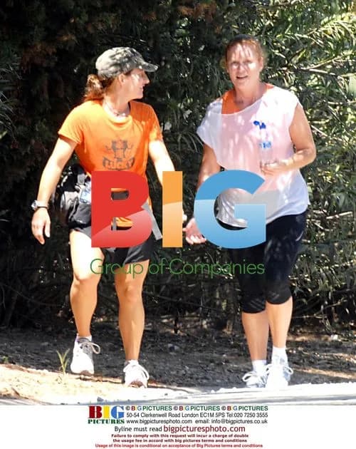 Sarah Ferguson goes for jog in Spain