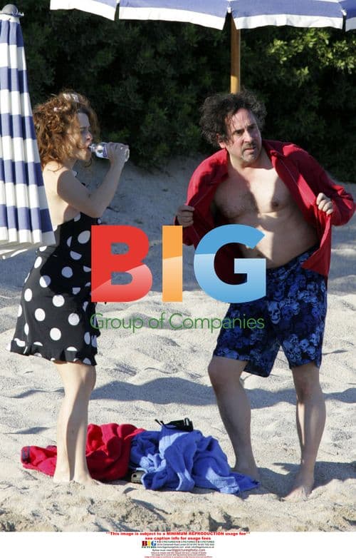 Tim Burton and Helena Bonham Carter on Italian holiday