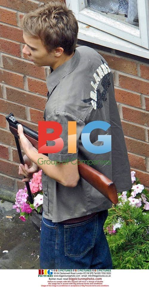 Coronation Street's David Platt with a gun