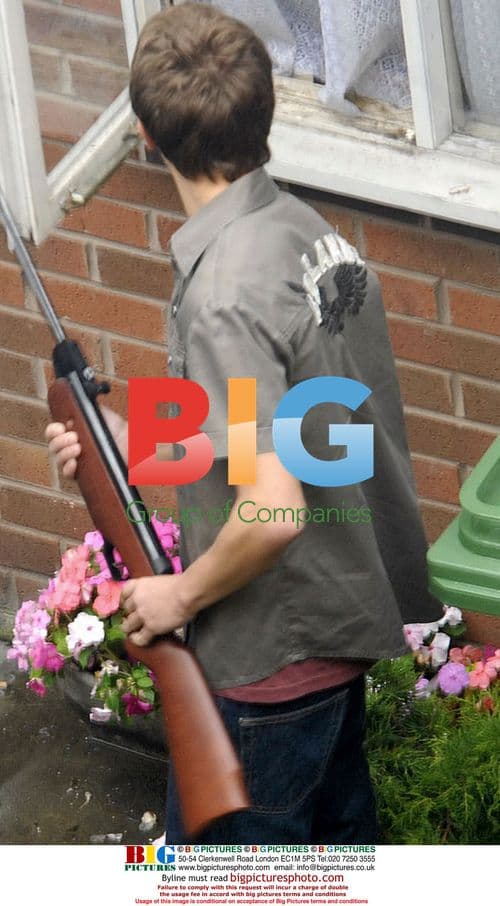 Coronation Street's David Platt with a gun