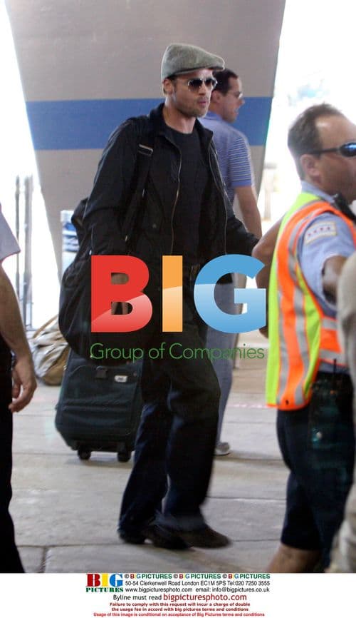 Brad Pitt Returns from Chicago