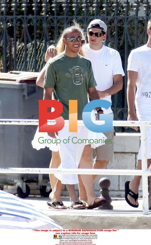 Lewis Hamilton Enjoys Holiday in France