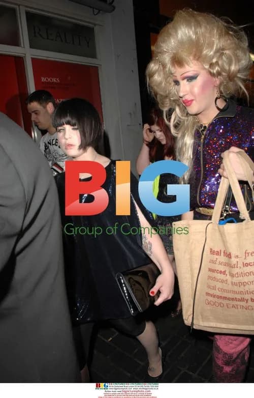 Kelly Osbourne and DJ Jodie Harsh leave Soho club