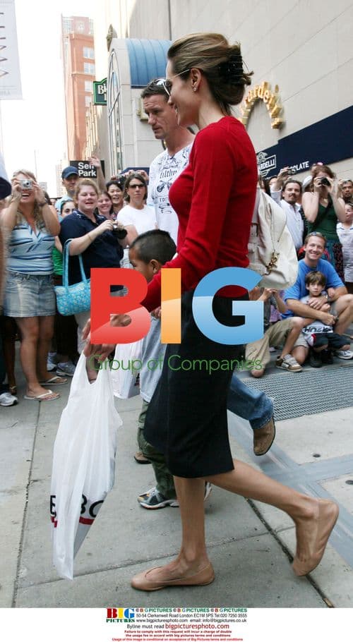 Angelina Jolie and Son Maddox in Chicago