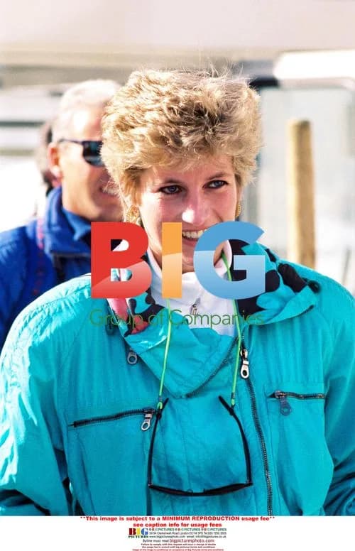 Lady Diana and sons on ski holiday