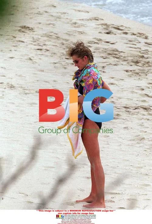 Lady Diana Princess of Wales on holiday