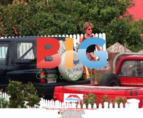Lady Diana on holiday in St Barthlemy