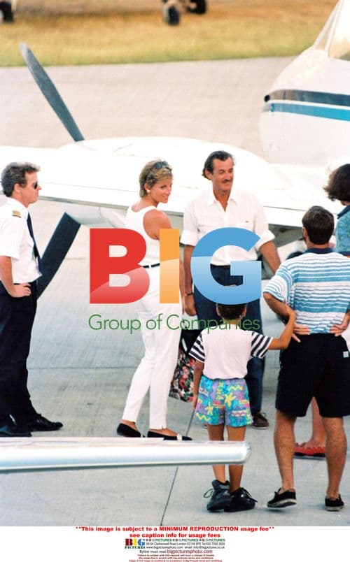 Lady Diana Princess of Wales on holiday in St Barthlemy