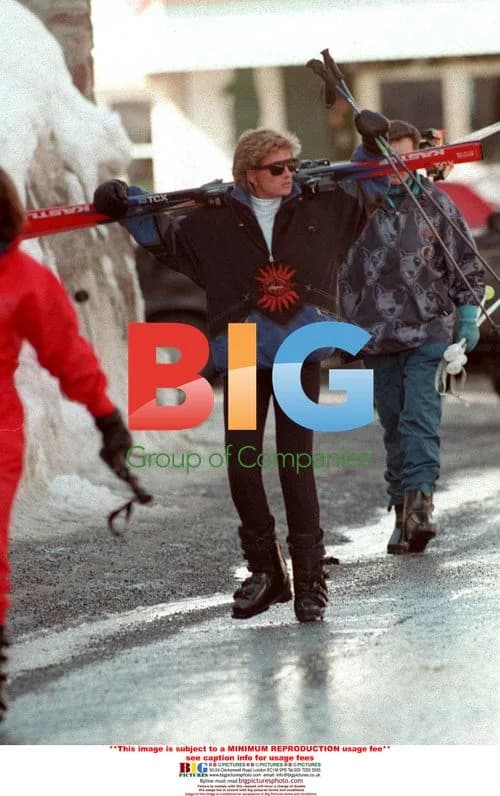 Princess Diana and Sons on Holiday
