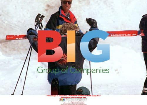 Princess Diana and Sons on Lech Holiday