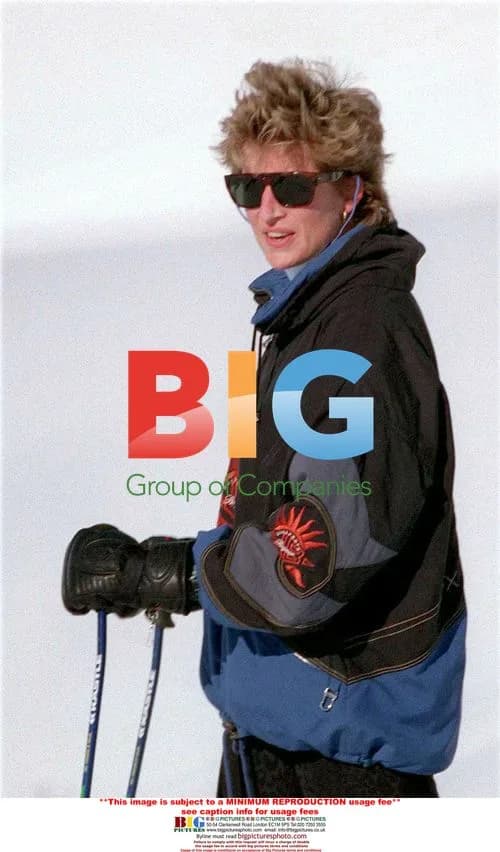 Princess Diana and sons on holiday in Lech