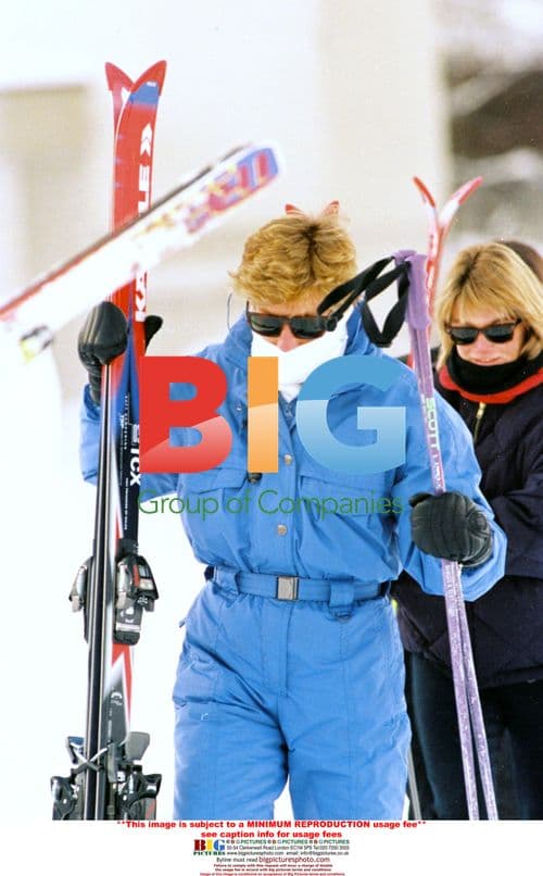 Princess Diana & sons on holiday in Austria