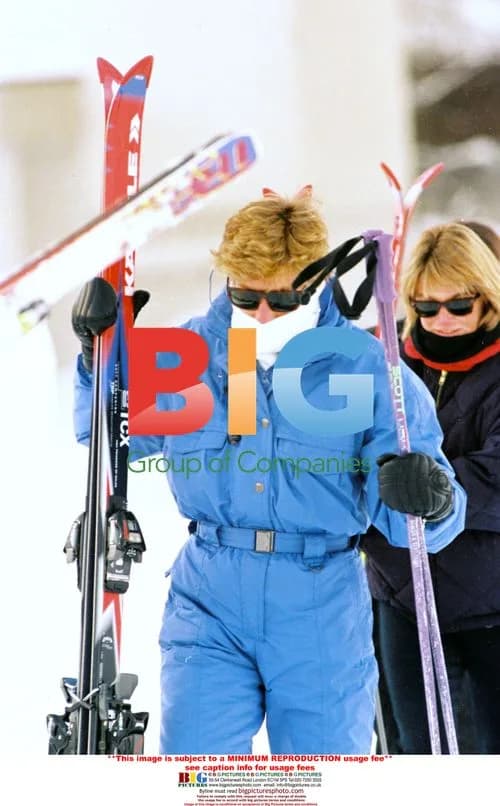 Princess Diana & sons on holiday in Austria