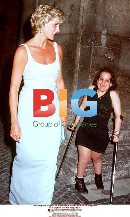 Lady Diana in Rome, Italy