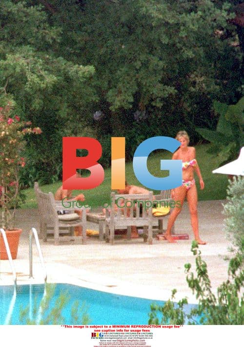 Princess Diana and Family on Holiday