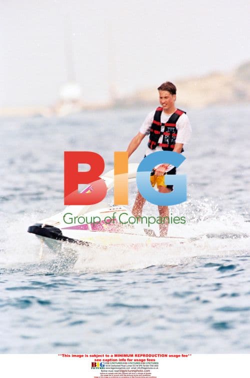 Lady Diana and Prince William in St Tropez