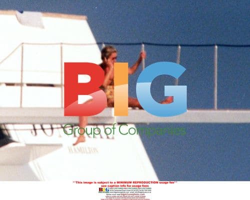 Lady Diana and Prince William on vacation