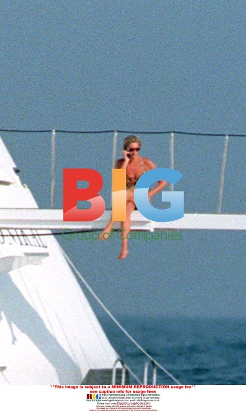 Lady Di and Son William on Holiday in St. Tropez