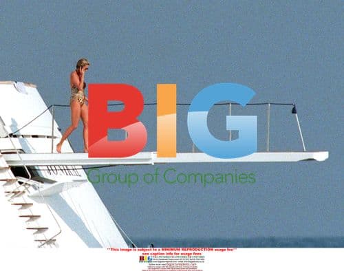 Lady Diana and Prince William on Holiday