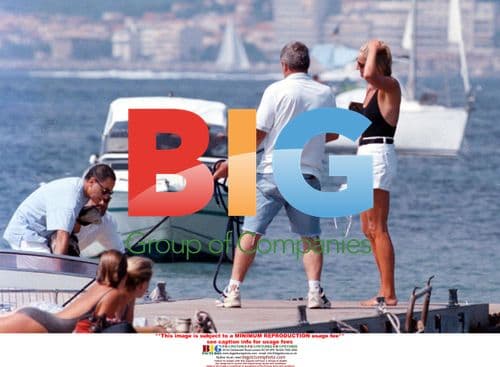 Lady Diana and Dodi in St. Tropez