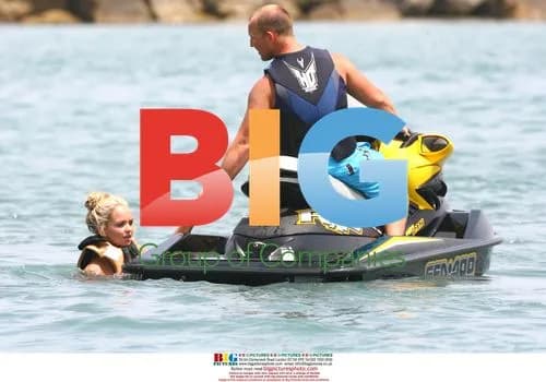 Jennifer Ellison on Jet Ski in Marbella