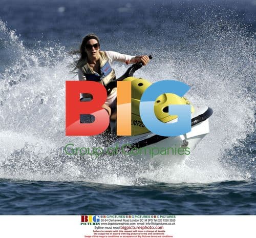 Kate Lawler Jetskiing in Caribbean