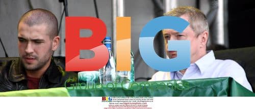 SHAYNE WARD and LOUIS WALSH judging at CARLISLE LIVE