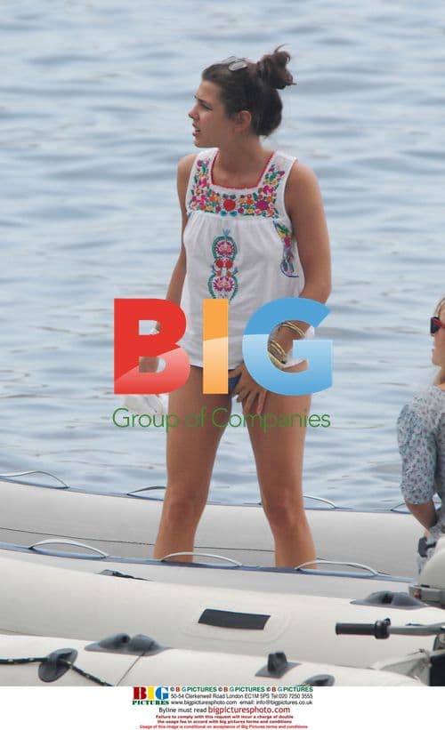 Carlota Casiraghi on Yacht in Ibiza