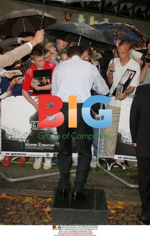 Matt Damon at The Bourne Ultimatum UK Premiere