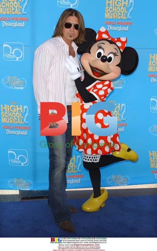 Billy Ray Cyrus and Minnie Mouse at HSM2 Premiere