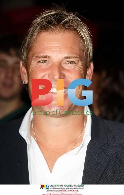 Shane Warne at The Bourne Ultimatum UK Premiere