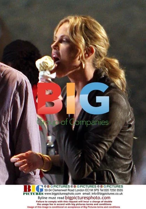 Charlize Theron and Jason Bateman filming 'John Hancock'