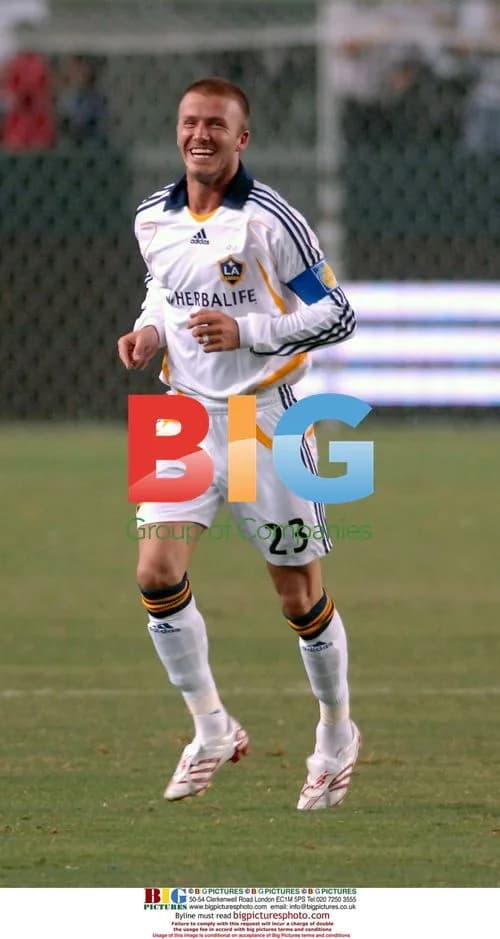 David Beckham Beams After Assist