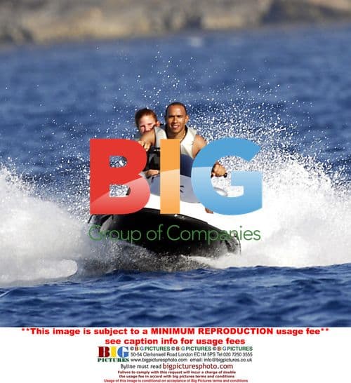 Lewis Hamilton Enjoys Water Skiing