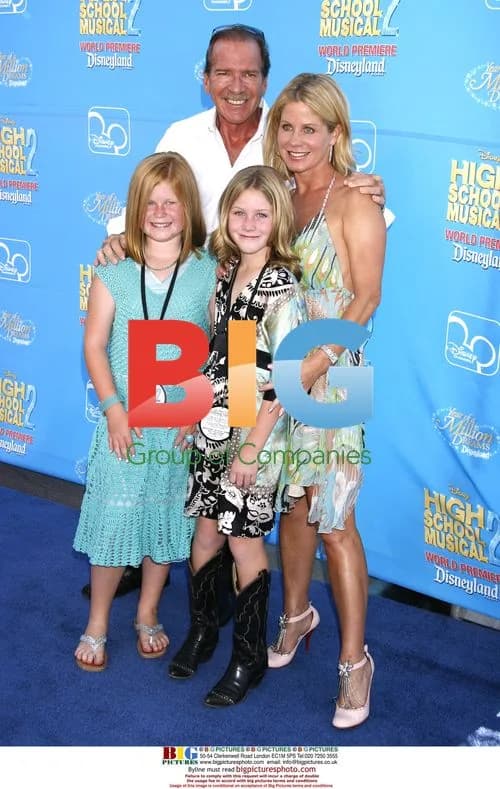 TV host Pat O'Brien and family at "High School Musical 2" premiere