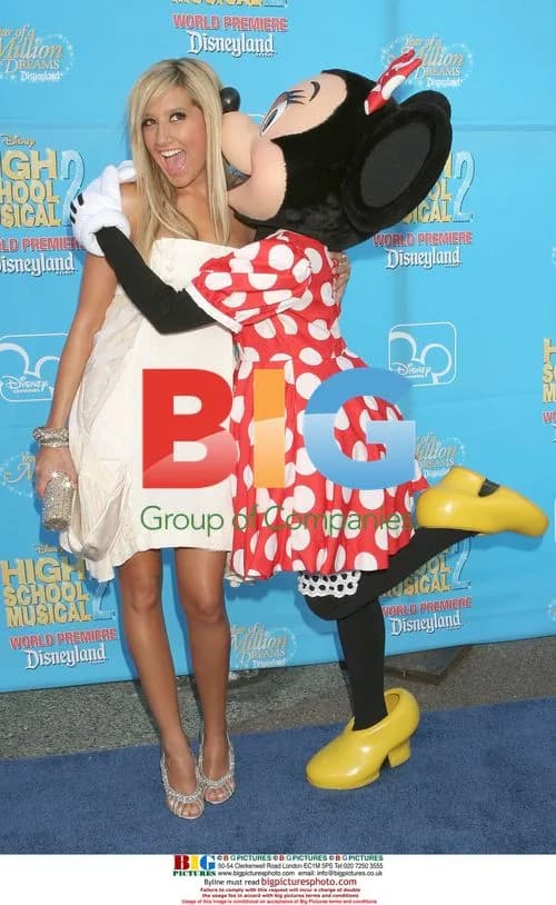 Ashley Tisdale and Minnie Mouse at 'High School Musical 2' Premiere