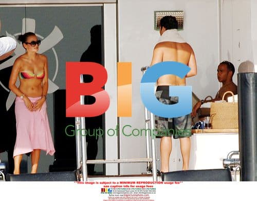 Lewis Hamilton and Sarah Ojjeh on a Yacht