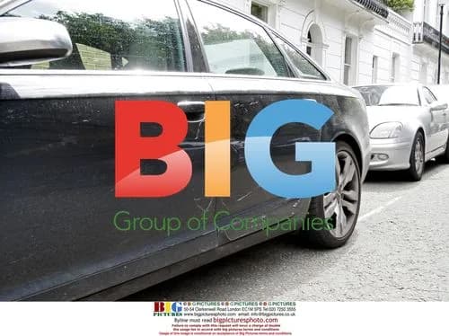 Hugh Grant's Damaged Car