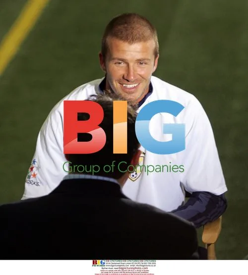 David Beckham Smiles After Youth Soccer Clinic