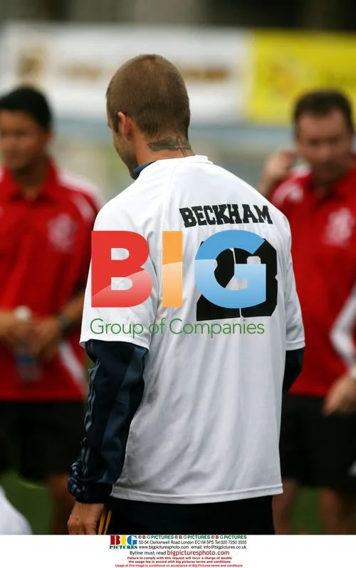 David Beckham at Youth Soccer Clinic