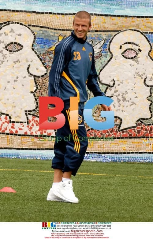 David Beckham Holds Youth Soccer Clinic in Harlem