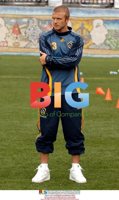 David Beckham Leads Youth Soccer Clinic in Harlem