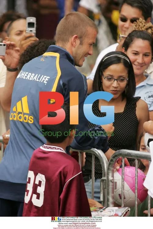 David Beckham Holds Youth Soccer Clinic in Harlem