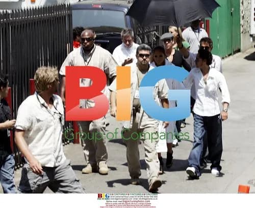 Jennifer Lopez and Marc Anthony at video shoot