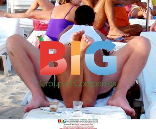 Boris Becker and girlfriend in Ibiza